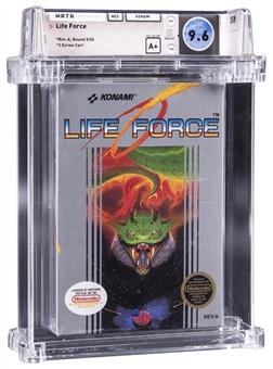1988 NES Nintendo (USA) "Life Force" Sealed Video Game - WATA 9.6/A+